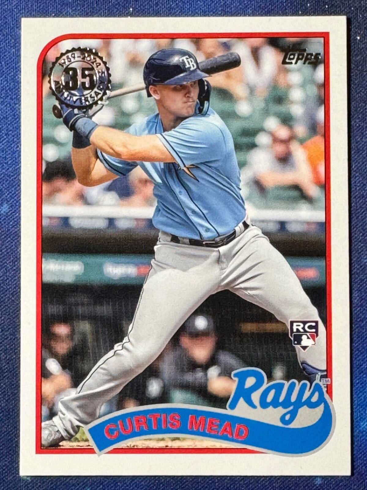 Curtis Mead 2024 Topps Baseball Rookie #89B-85 ‘89 Topps Tampa Bay Rays