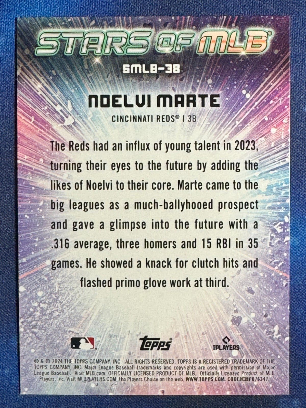 Noelvi Marte 2024 Topps Series 2 #SMLB-38 Stars of MLB Rookie (RC)