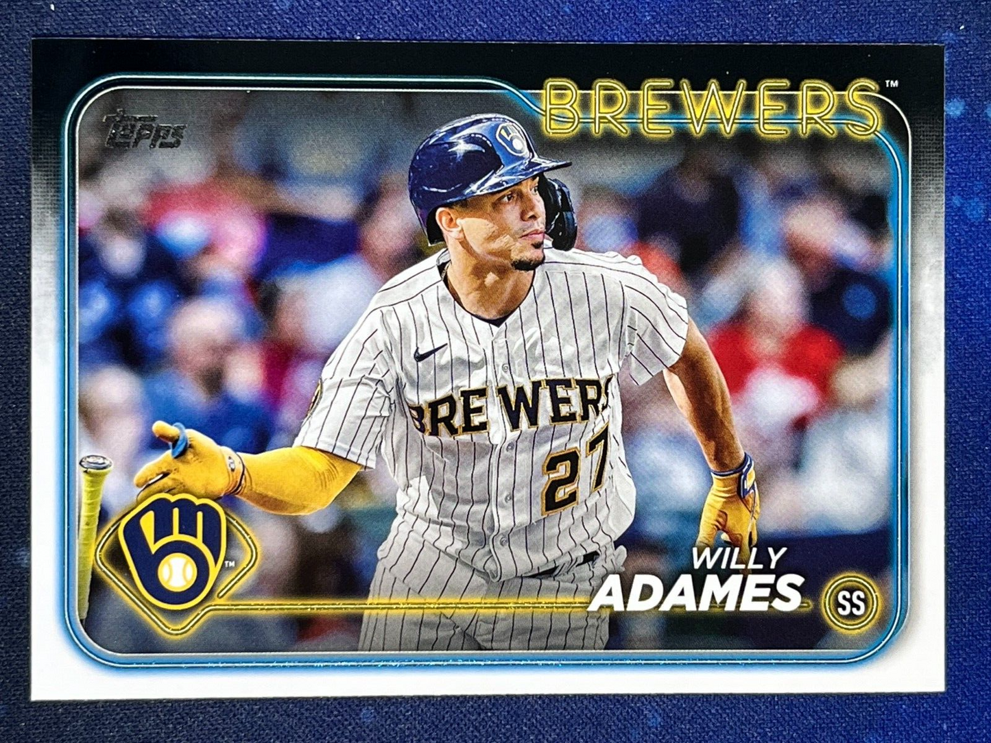 Willy Adames 2024 Topps Baseball #33 Milwaukee Brewers