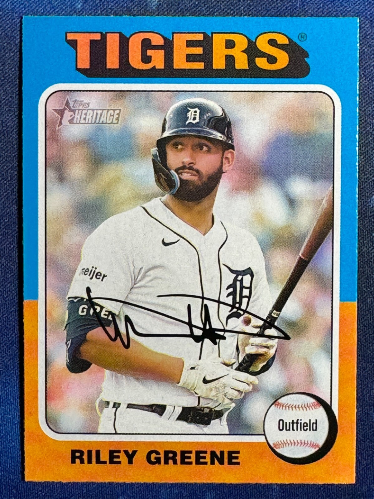 Riley Greene 2024 Topps Heritage Baseball #381 Detroit Tigers