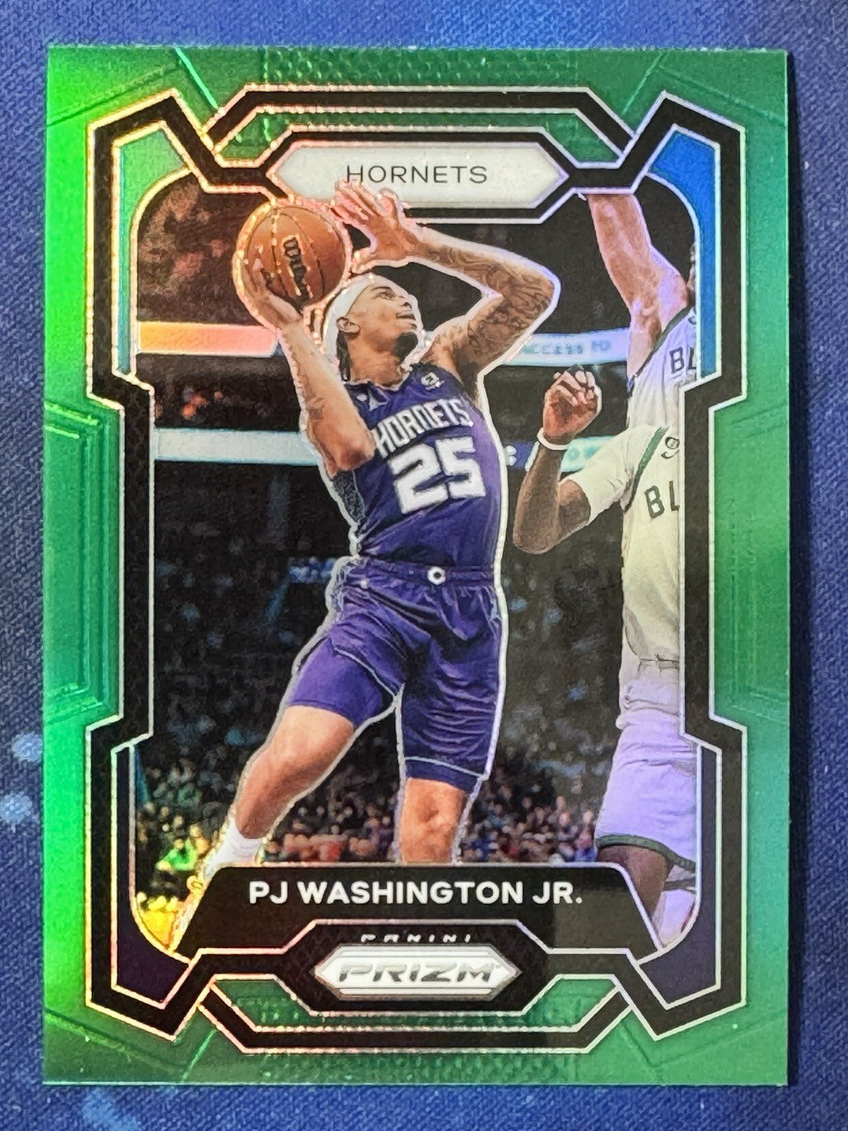 PJ Washington Jr. 2023-24 Panini Prizm Basketball Green Prizm #117 Hornets