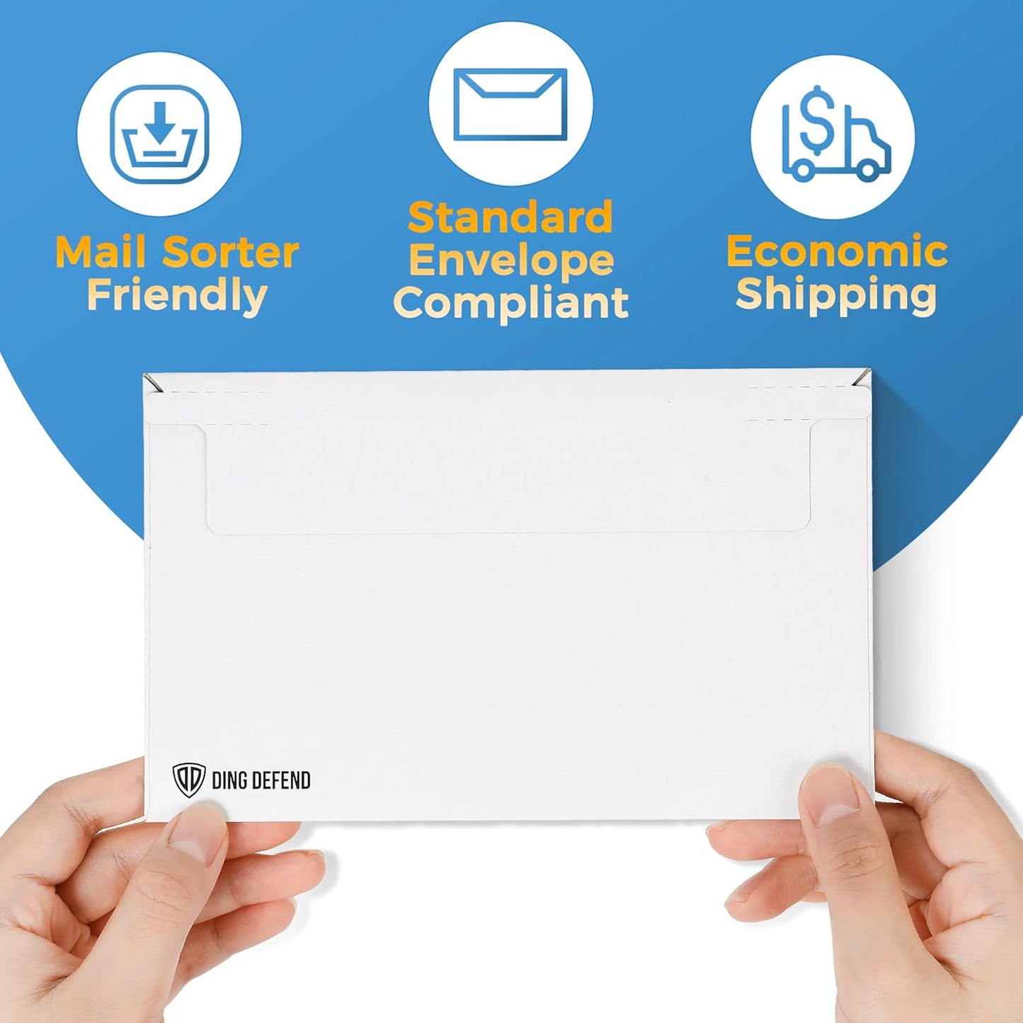 Card Shipping Envelopes - 7 x 4.35 Inches Trading Cards Self-Adhesive Mailers (110 Pack)