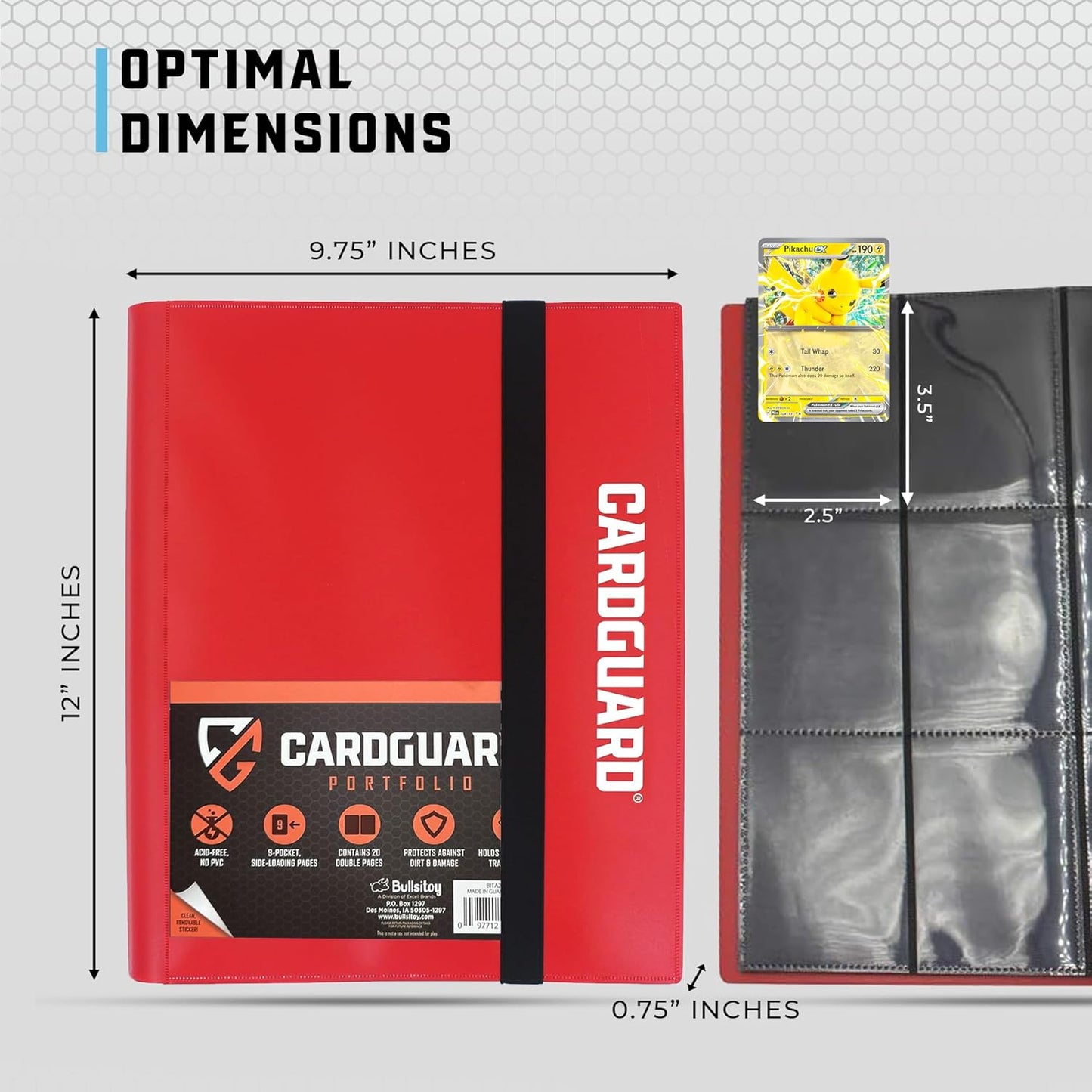 Trading Card Binder Pro-Folio – 9 Pocket Binder
