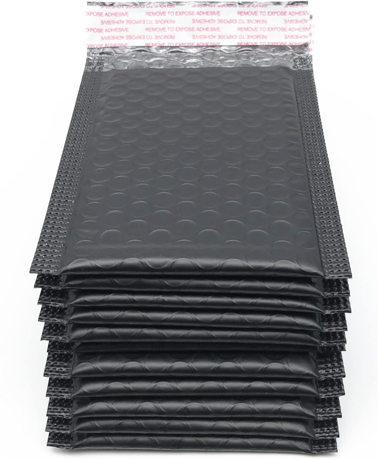 3.5x5 Inch Black Poly Bubble Mailers Small Padded Envelopes (100 Pack)