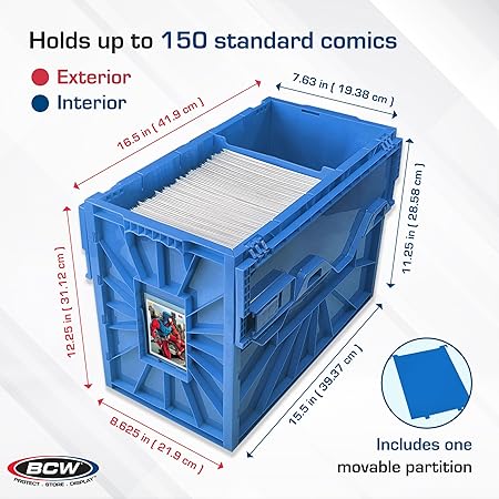 BCW Short Comic Book Plastic Storage Bin