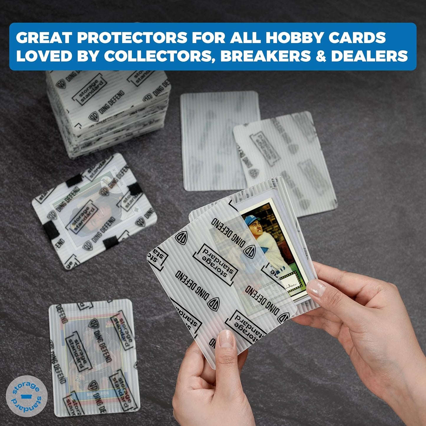 Trading Card Shipping Protectors - Premium Ultra Strong Plastic Inserts - 110 Pack - 3.5'' x 4.5''