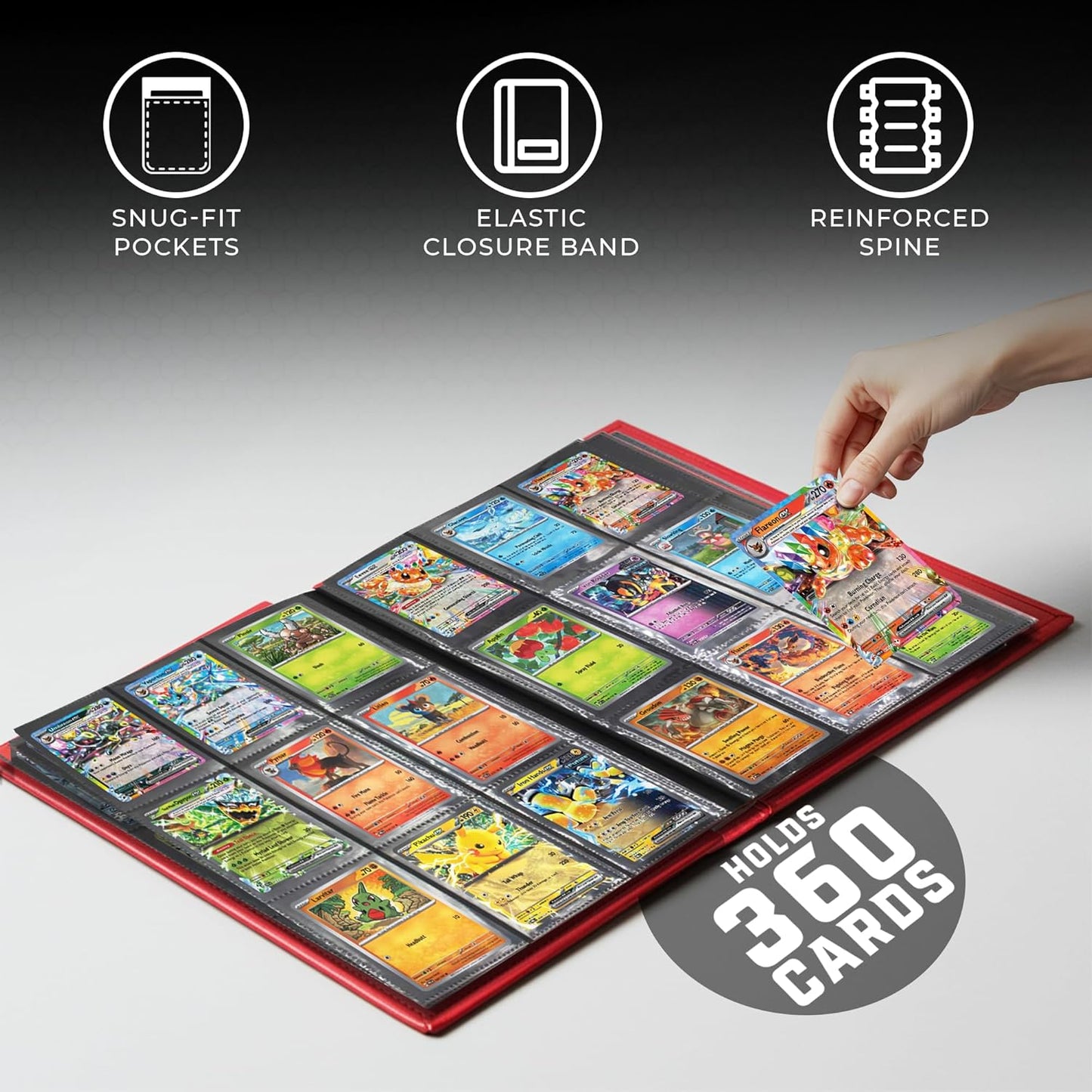 Trading Card Binder Pro-Folio – 9 Pocket Binder