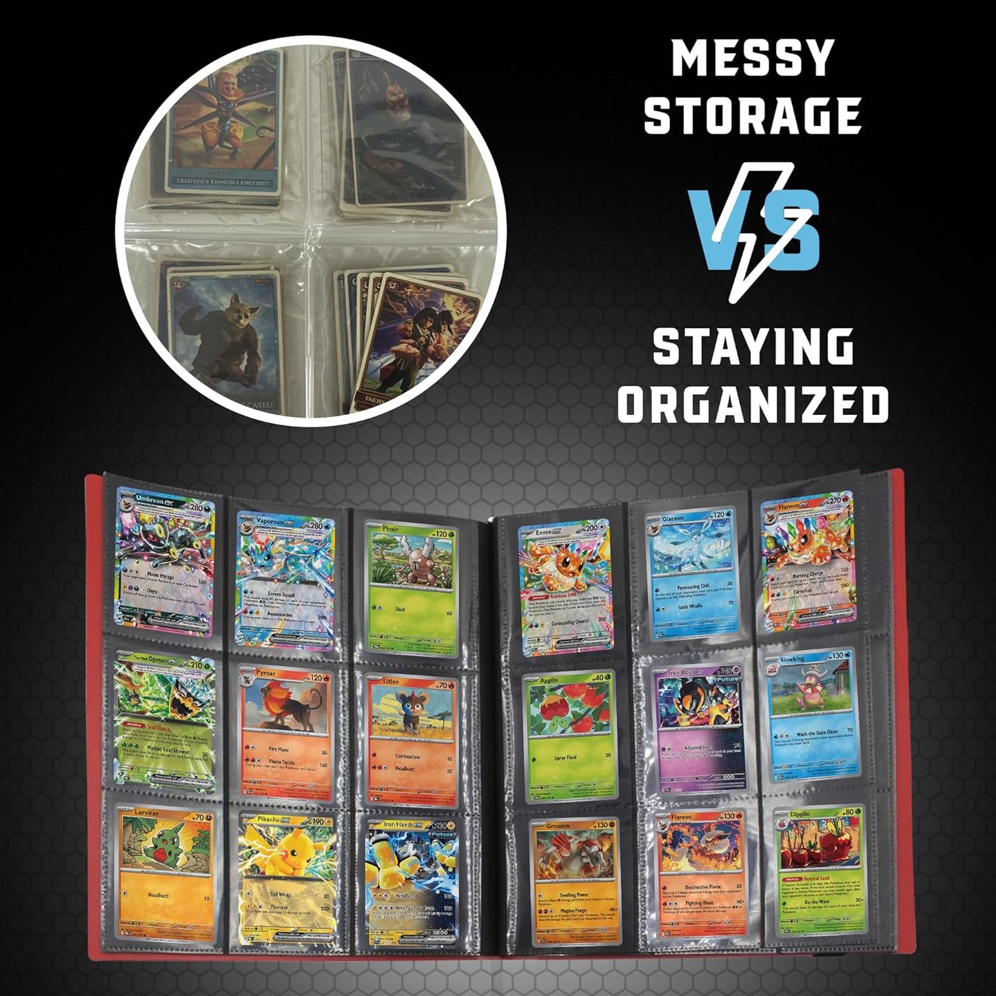 Trading Card Binder Pro-Folio – 9 Pocket Binder