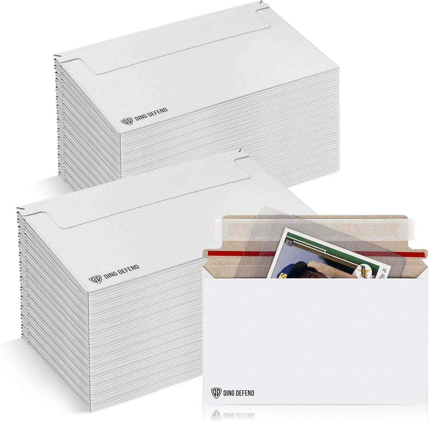 Card Shipping Envelopes - 7 x 4.35 Inches Trading Cards Self-Adhesive Mailers (110 Pack)