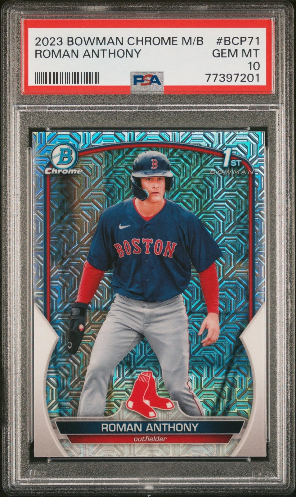 2023 Bowman Chrome M/B Roman Anthony #BCP71 PSA 10 Boston Red Sox