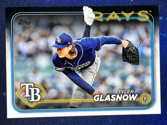 Tyler Glasnow 2024 Topps Baseball #89 Tampa Bay Rays