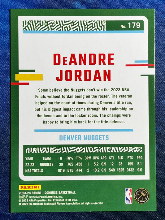 DeAndre Jordan 2023-24 Donruss Basketball #179 Denver Nuggets