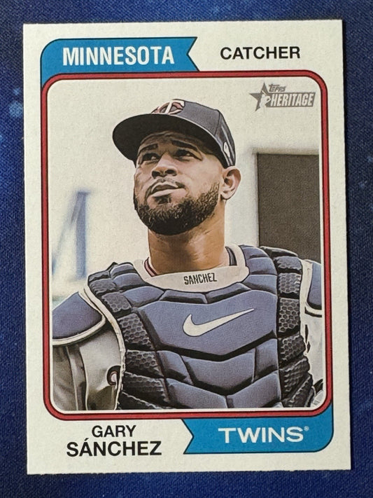 Gary Sanchez 2023 Topps Heritage #122 Minnesota Twins