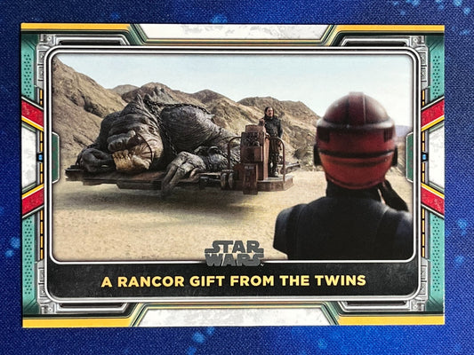 2022 Star Wars: Book of Boba Fett Base #47 A Rancor Gift from the Twins