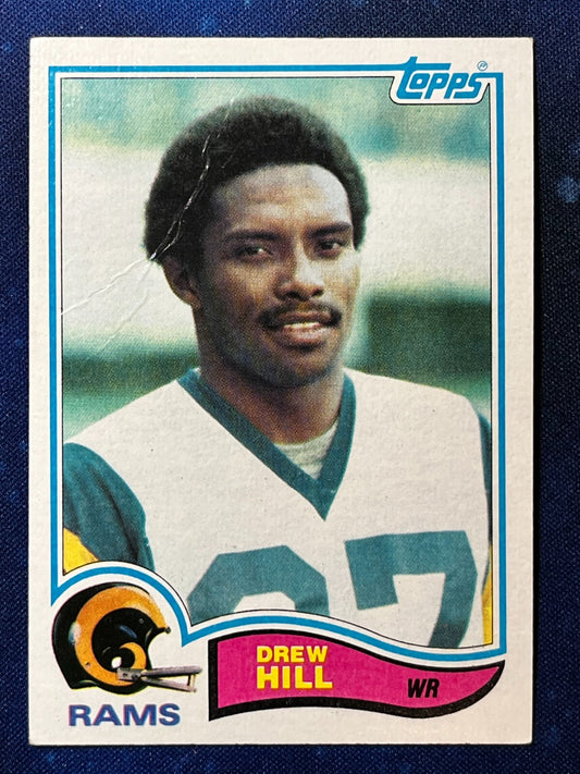 1982 Topps Football Rookie (RC) #379 Drew Hill Los Angeles Rams