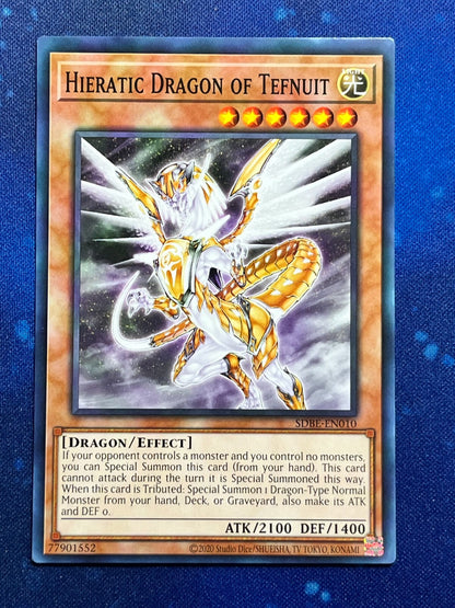Yu-Gi-Oh! Hieratic Dragon Of Tefnuit SDBE-EN010
