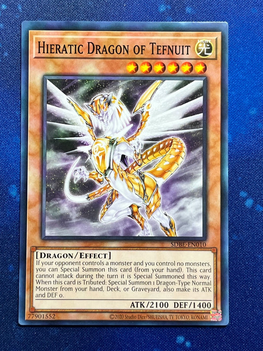 Yu-Gi-Oh! Hieratic Dragon Of Tefnuit SDBE-EN010