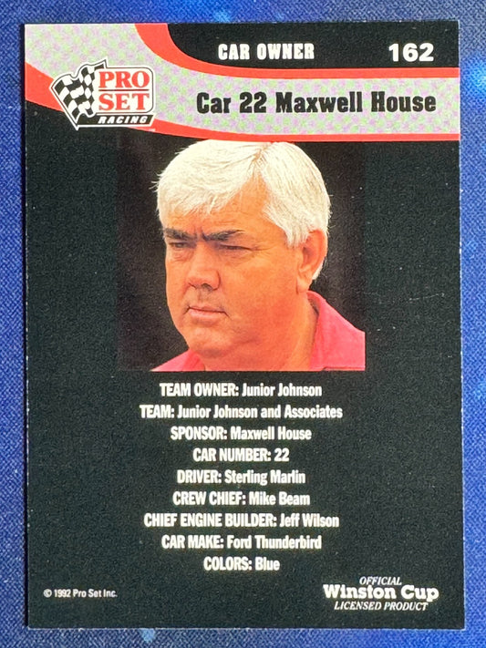 Sterling Marlin's Car 1992 Pro Set #162 