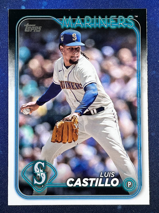 Luis Castillo 2024 Topps Baseball #54 Luis Castillo Seattle Seahawks