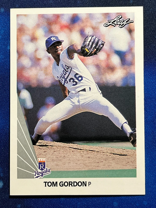 1990 Leaf #14 Tom Gordon Kansas City Royals