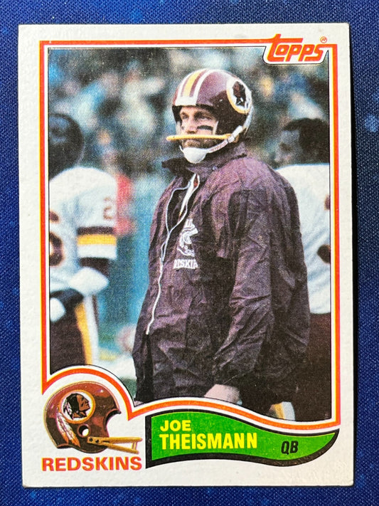 1982 Topps Football #521 Joe Theismann Washington Redskins