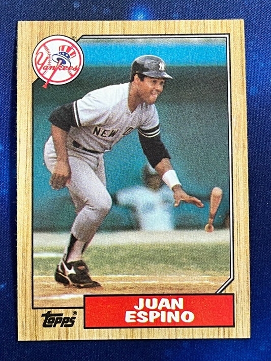 1987 Topps #239 Juan Espino New York Yankees
