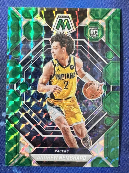 Andrew Nembhard 2022-23 Panini Mosaic Basketball Mosaic Green Rookie #228 Pacers