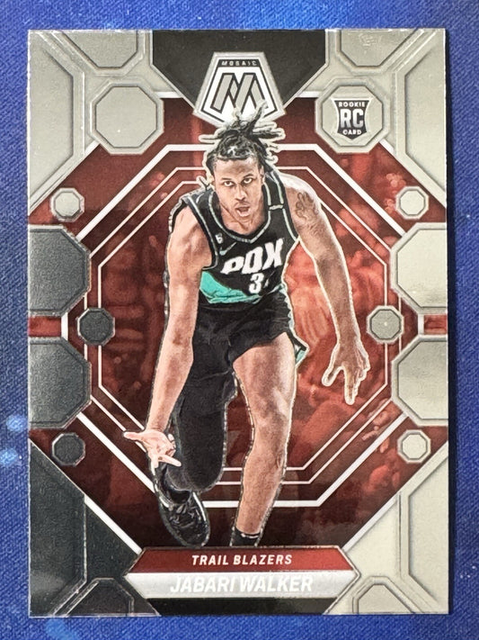 Jabari Walker 2022-23 Panini Mosaic Basketball Rookie #215 Trail Blazers