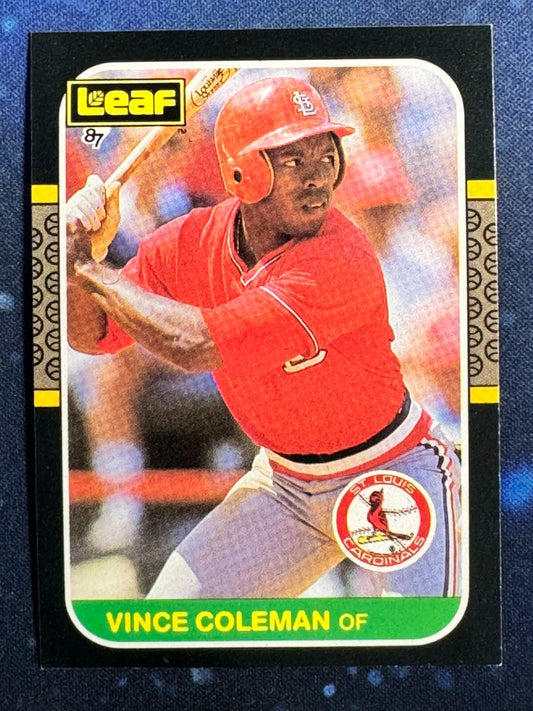 1987 Leaf/Donruss #194 Vince Coleman St. Louis Cardinals