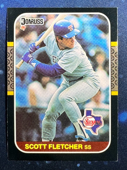 1987 Donruss #304 Scott Fletcher Texas Rangers