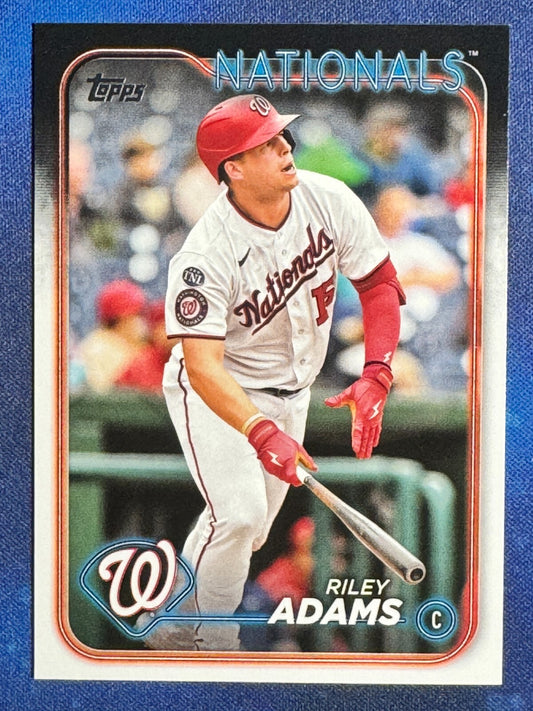 Riley Adams 2024 Topps Series 2 #395 Washington Nationals