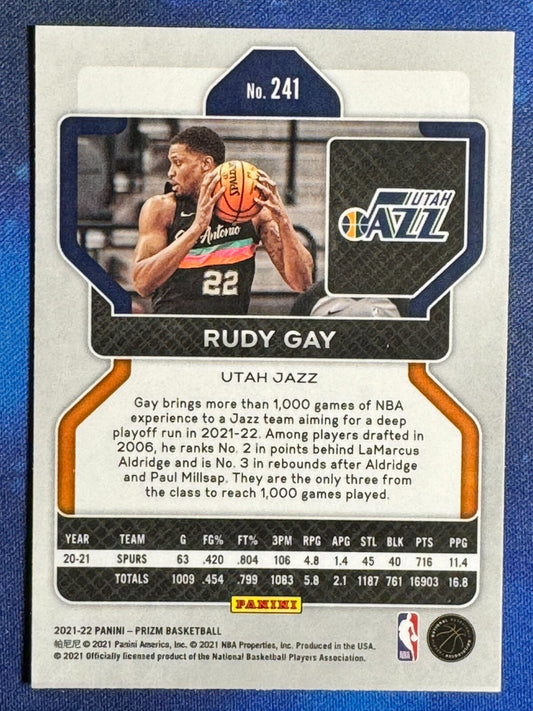 Rudy Gay 2021-22 Panini Prizm #241 Utah Jazz