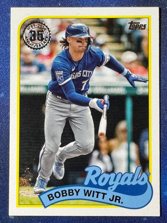 Bobby Witt Jr. 2024 Topps Baseball #89B-58 ‘89 Topps Kansas City Royals