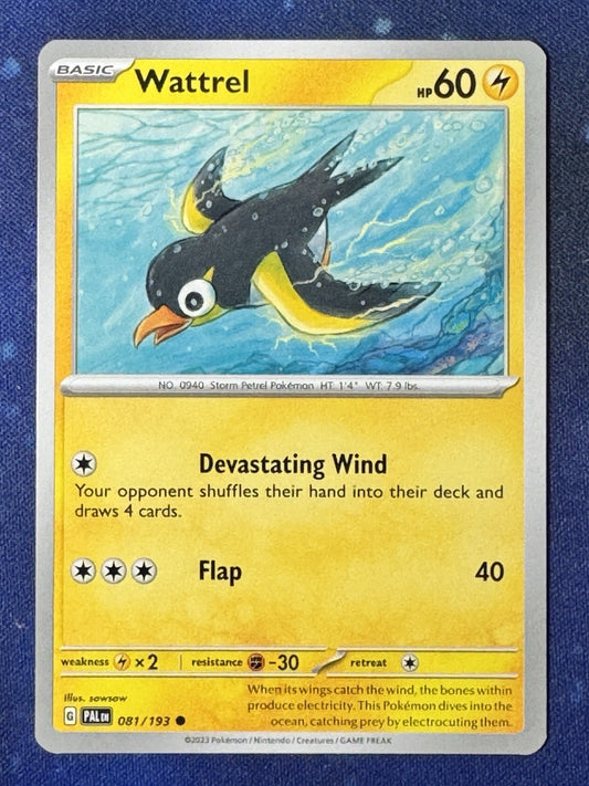 Wattrel - 081/193 - Common - Pokemon Paldea Evolved - NM/M