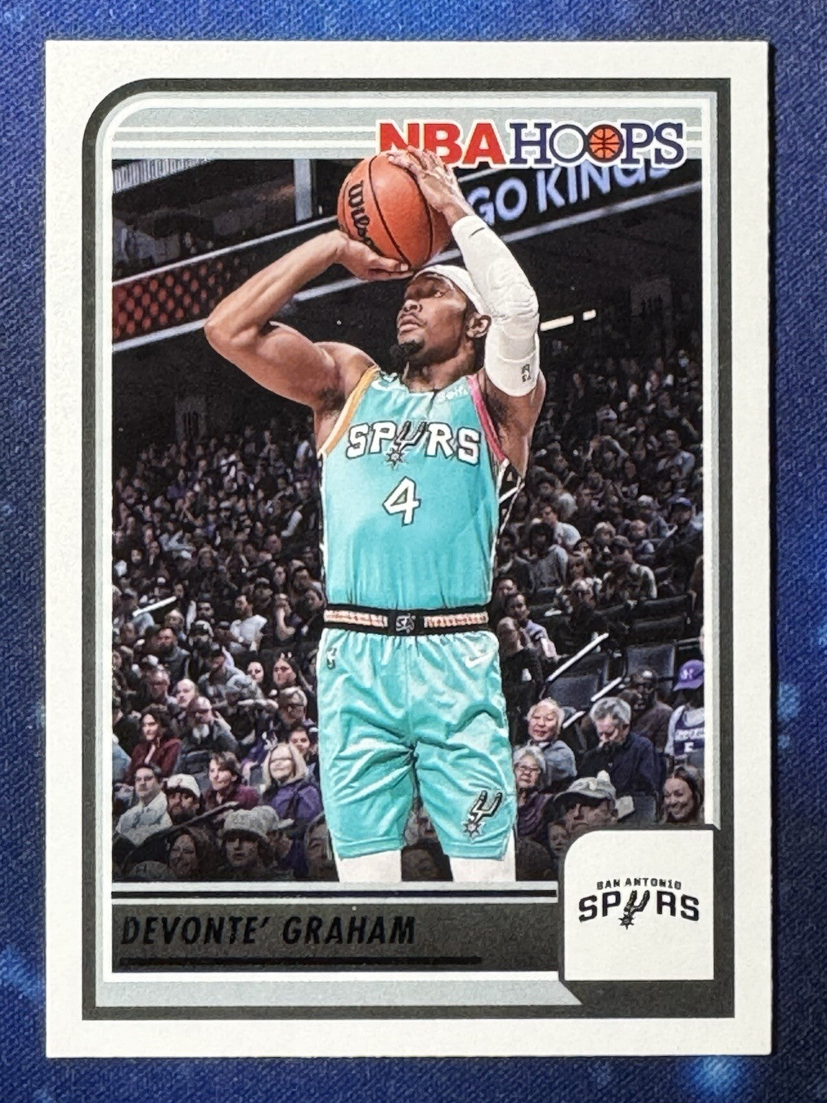 Devonte' Graham 2023-24 Panini NBA Hoops #219 San Antonio Spurs
