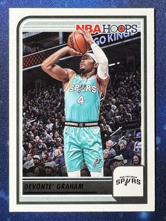 Devonte' Graham 2023-24 Panini NBA Hoops #219 San Antonio Spurs