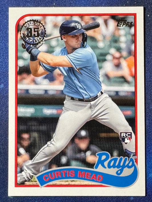 Curtis Mead 2024 Topps Baseball Rookie #89B-85 ‘89 Topps Tampa Bay Rays