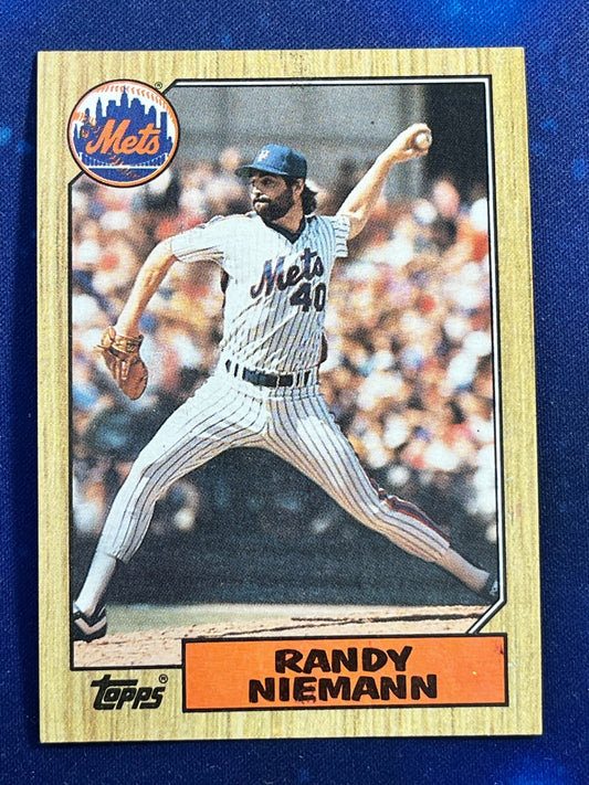 1987 Topps #147 Randy Niemann New York Mets