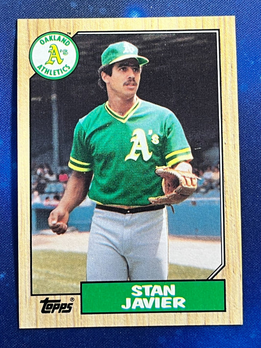 1987 Topps #263 Stan Javier Oakland Athletics
