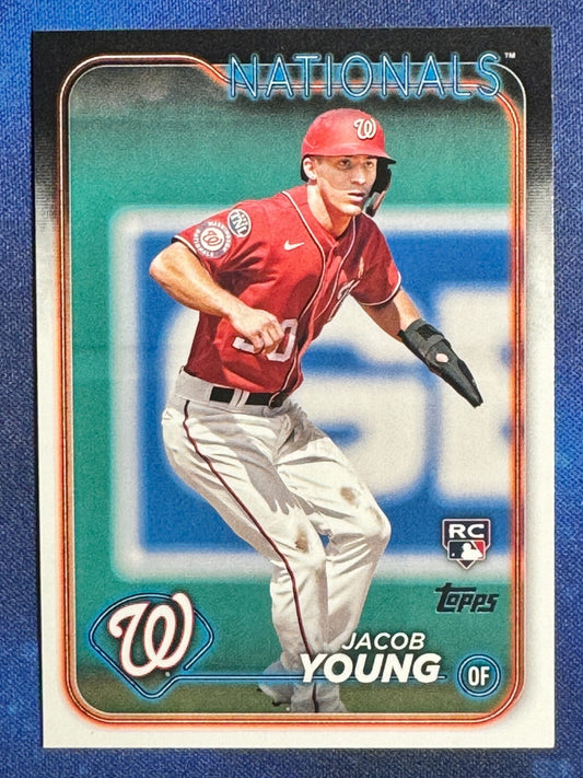 Jacob Young 2024 Topps Series 2 #397 Rookie (RC) Washington Nationals