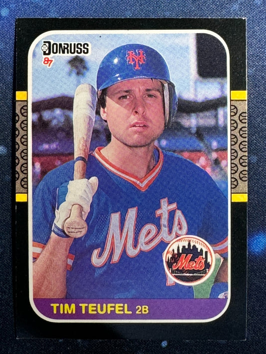 1987 Donruss #581 Tim Teufel New York Mets