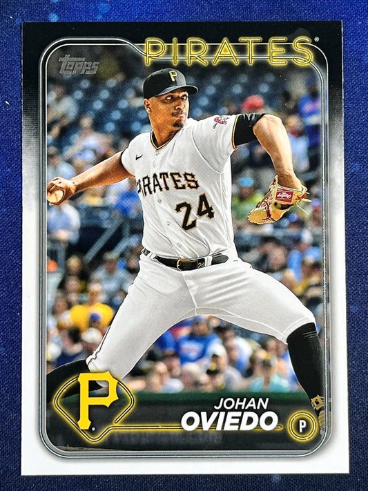 Johan Oviedo 2024 Topps Baseball #65 Pittsburgh Pirates