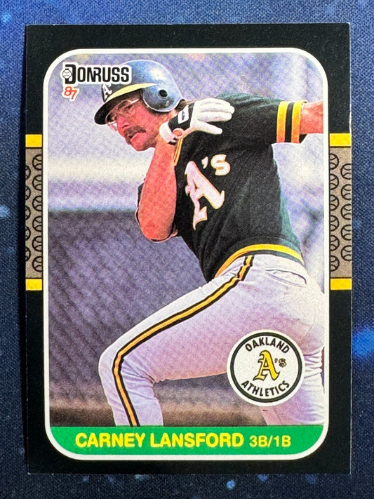 1987 Donruss #158 Carney Lansford Oakland Athletics
