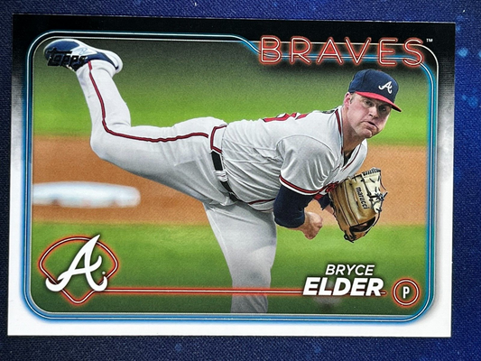Bryce Elder 2024 Topps Baseball #48 Atlanta Braves