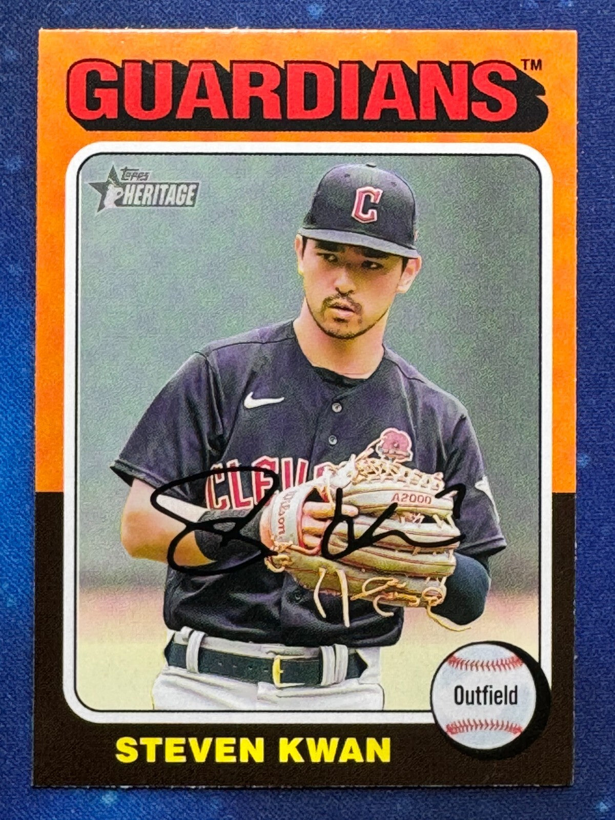 2024 Topps Heritage #180 Steven Kwan Cleveland Guardians