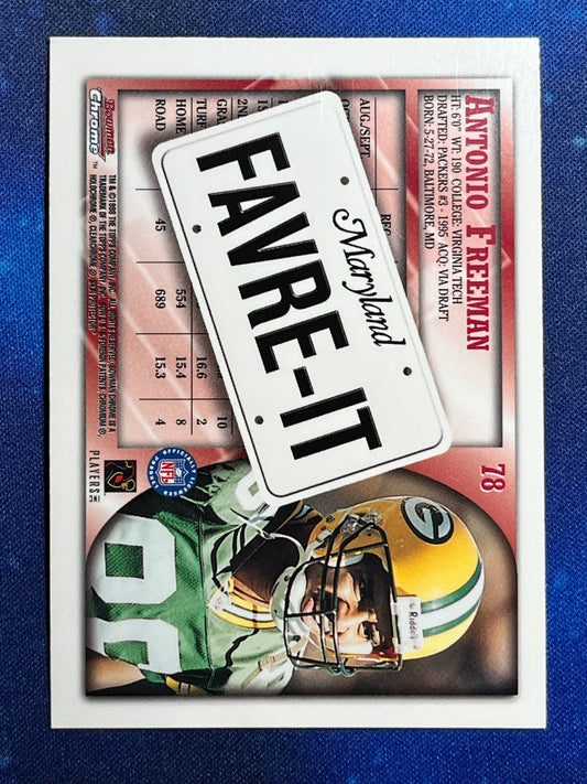 1998 Bowman Interstate Football #78 Antonio Freeman Green Bay Packers