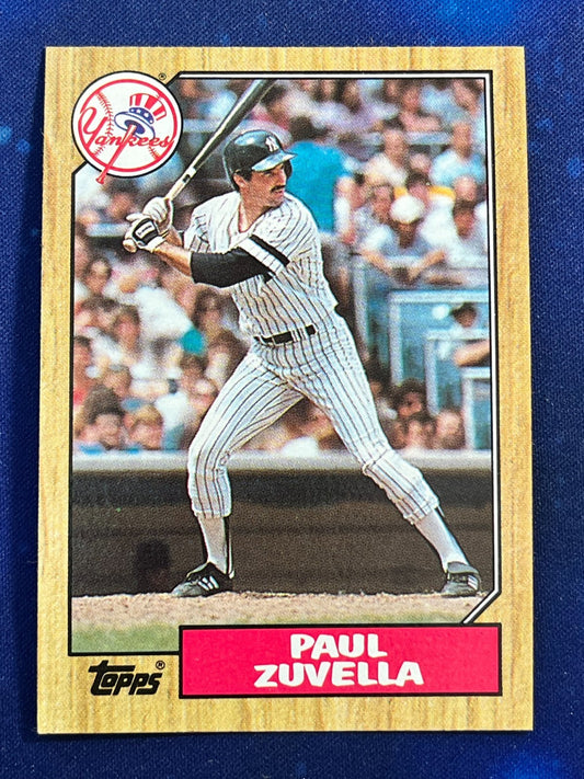 1987 Topps #102 Paul Zuvella New York Yankees