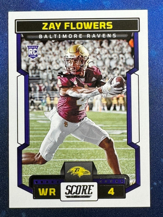 Zay Flowers 2023 Score Rookie (RC) #351 Baltimore Ravens