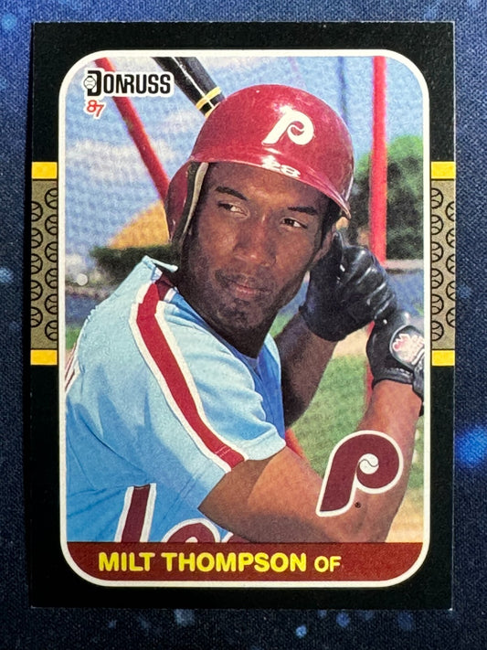 1987 Donruss #330 Milt Thompson Philadelphia Phillies