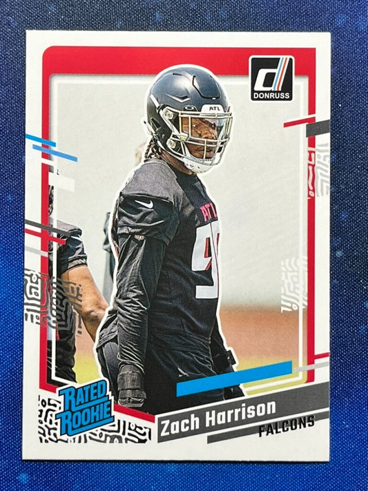 Zach Harrison 2023 Donruss Rated Rookie (RC) #306 Atlanta Falcons